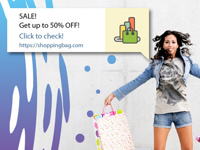 Web Push Notification add word campaign banner add blog post cta emarkating facebook post media campaign social media post