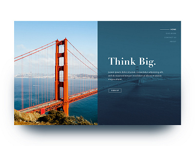 Duotone Headers clean duotone hero image landing page minimal ui uiux ux web design