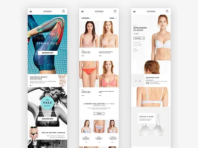 Osyho Responsive concept ecommerce minimal oysho