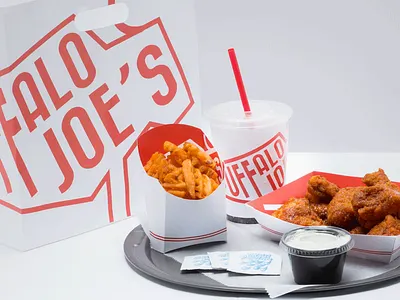 Buffalo Joe's Branding branding evanston fast food logo packaging vintage logo wings