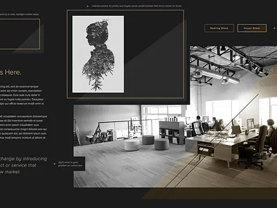 Style Guide angles black double exposure gold grey logo office stroke style guide