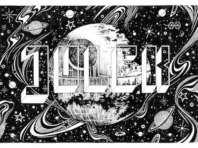 JULEK art design draw graphic handdrawing handlettering illustration lettering starwars typo typography