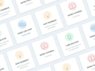 Help! cards chat feedback help illustration light bulb live modal phone support tutorial