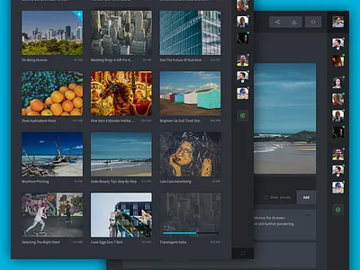 Tablet Video Management App cinema crm dashboard film interface layout tablet video management video production videos web app