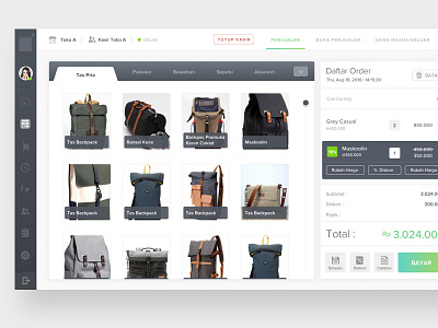 Sales Page app dashboard ecommerce point of sale pos sales shop ui webdesign