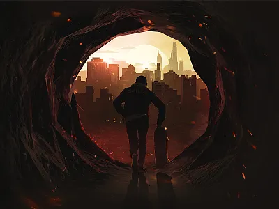 Skateboard design 3d c4d city design digital art matte painting photography product retouch