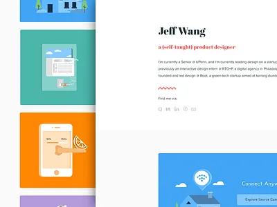New Portfolio Launch! design flat friendly illustration landing page portfolio ui web