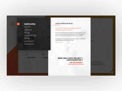 Digitland Navigation almost flat animation colors loading navigation