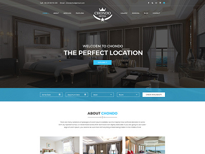 Chondo Resort & Hotel Template accommodation holiday hostel hotel inn motel resort responsive spa tourism travel vacation