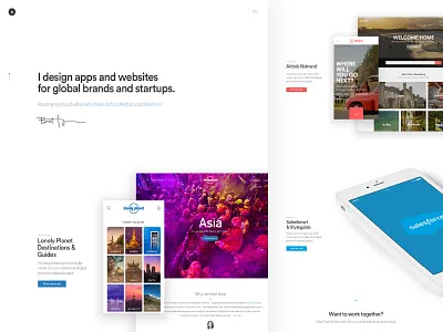 New Portfolio for 2017 airbnb clean homepage lonely planet minimal mobile photography portfolio salesforce simple travel web