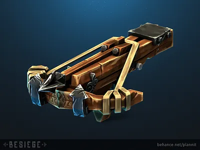 Crossbow block asset besiege block game game dev hand painted low poly spiderling vacuum