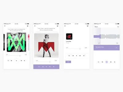 Daily Exercise — Clean style 02 album clean ios music player radio soundtrack track ui