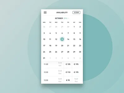 Blue Lagoon blue lagoon booking calendar clean kolibri minimalistic packageview simplicity web