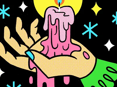 Hand Print flash hand poster print screen printing silk screen tattoo