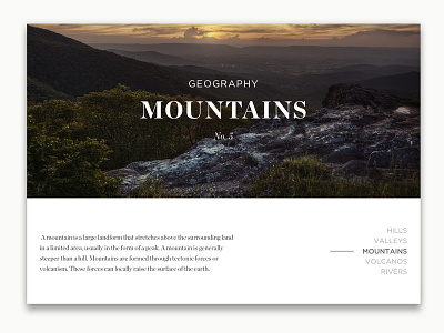 Article Card blog magazine minimal mobile type ui ux