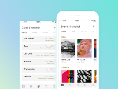 RA Guide Redesign-Part 2 app dj event guide ios music redesign