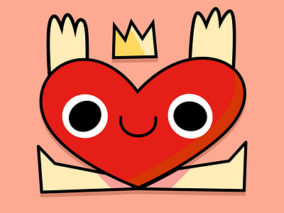 Lord Valentine! card character character design cute greetings card heart kind love romance romantic valentine valentines day