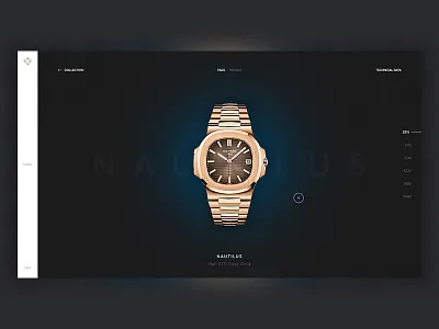 Patek Philippe Geneve - Website brand clean design luxury minimal patek time ui ux watch website