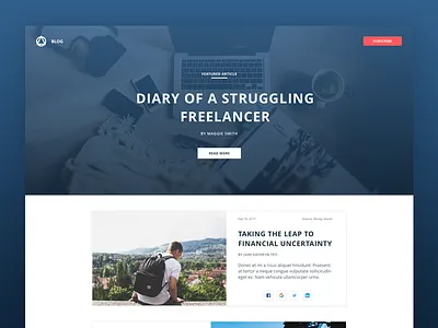 Finance Blog article blog finance layout minimal post simple uidesign webdesign