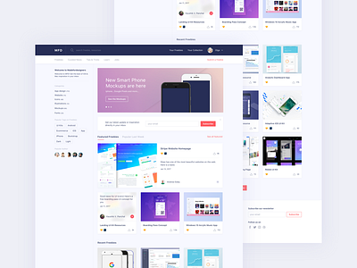 Homepage - Madefordesigners.com design freebies homepage ui ux webdesign website