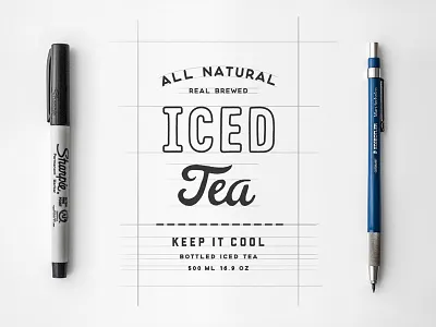 Iced Tea beverage bottle cold drink etsy hand iced made packaging shop tea