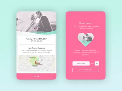 Simple Wedding Invitation app invitation love online rsvp wedding