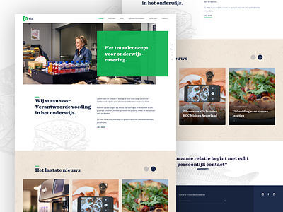 Homepage food hero landing page photos ui user interface ux web website