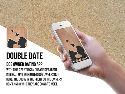 Double Date app concept dating dogs fun interaction love