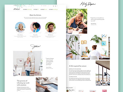 Minted Editorial Modules editorial grid layout module tiles typography ui visual web website