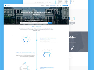 Seraphin - Homepage belighted colorful flat homepage sketch ui ux website