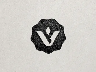VP Logo logo mark market monogram seal stamp vp
