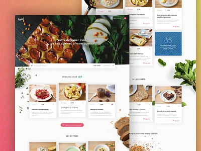 HQ Food Delivery Homepage food home landing layout web webdesign webpage website