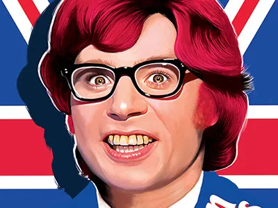 Austin Powers austin powers cinema digital arts digital painting poster