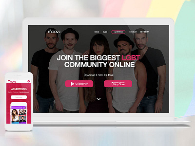 Moovz Website design ui ux web