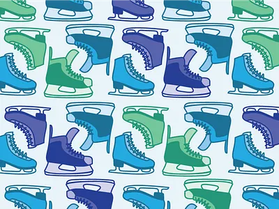 Ice Skate Pattern hockey ice skate pattern print skates vector