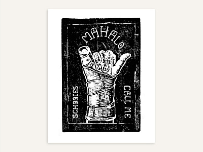 Print call me mailer print promotional thank you