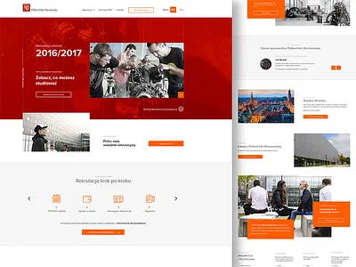 Pwr Dribbble landinpage minimal recruitment university university of technology