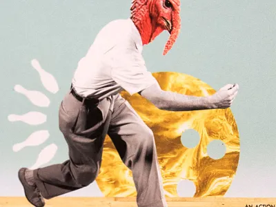 Bowling Gift Card alley ball bowling card collage gutter lane pins strike turkey weird