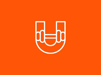 U / Weights branding identity letter logo mark minimal monogram outline symbol u weights