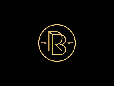 RB Jewelry branding design gold jewelry logo mark monogram rb symbol
