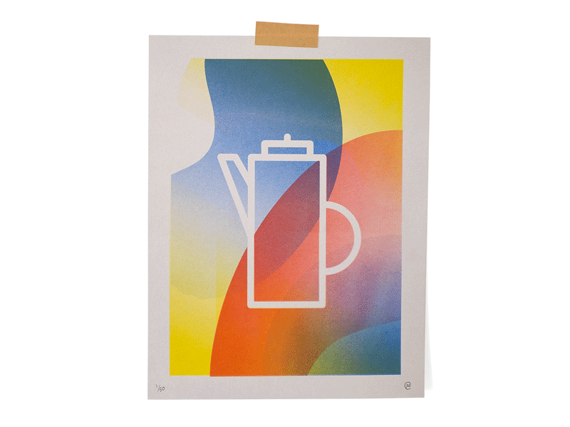 Pottery Studies brush ceramics illustration pottery print riso texture vector