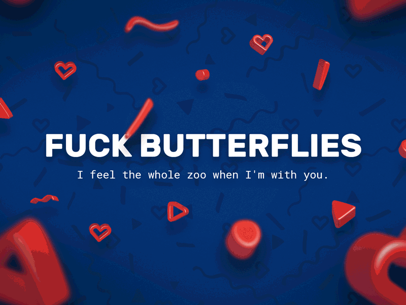 I feel butterflies in my stomach. butterflies dating effect heart love parallax passion romance scroll