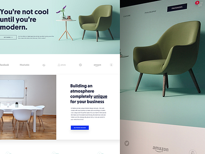 Agency Furniture Website Parody landing page ui ux web website