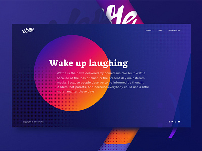 Startup Landing Page Design Exploration abstract design digital gradient sketch ui user experience user interface ux web design zajno