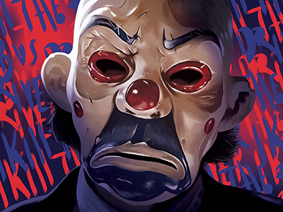 Bus Driver - Joker batman digital art digital painting heath ledger illustration joker movie poster