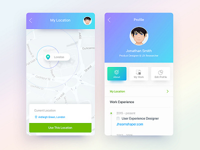 Profile Screens 2: Project Board app app landing page creative dribbble best shot illustration landing page profile project board template