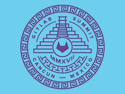 Gitlab Team Summit 2017 — Cancun, Mexico 2017 cancun design git gitlab illustration mexico summit swag team typography