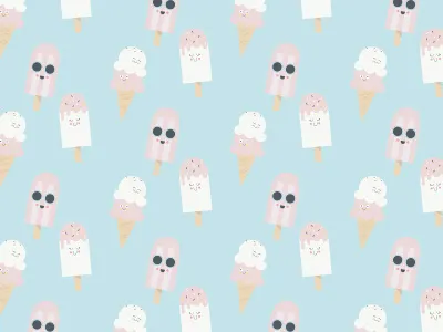 Pops character design graphic design illustration pattern pattern play popsicles summer surface design vector