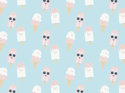 Pops character design graphic design illustration pattern pattern play popsicles summer surface design vector