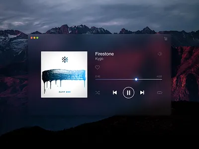Music Player — DailyUI #009 dailyui firestone ios kygo lima music musicplayer peru player song ui